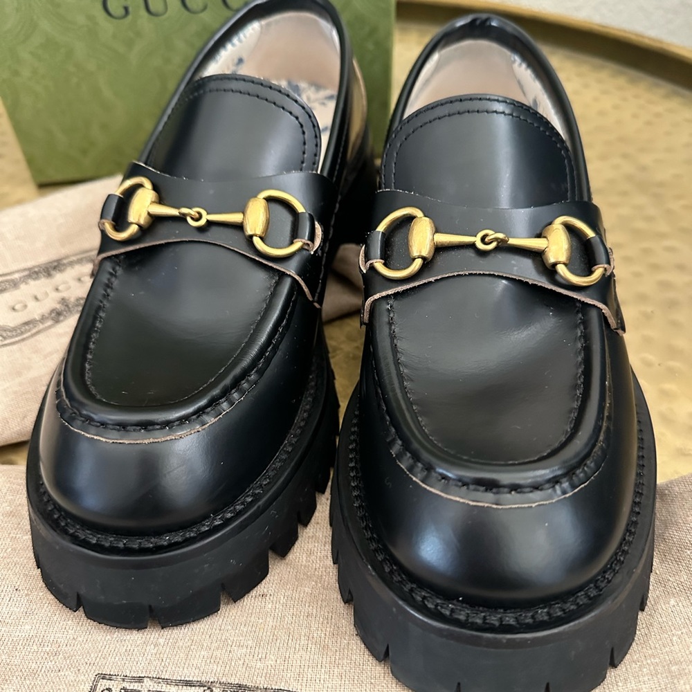 Gucci Platform Horsebit Loafer- Sz 37